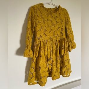 Genuine Kids from Osh Kosh B’Gosh Target Yellow Long Sleeve Button 5T Kids Dress